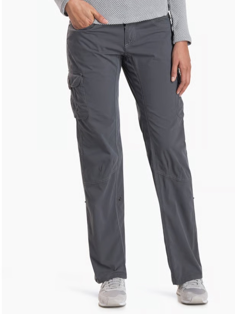 KUHL Women's Splash Roll Up Grey Hiking Pants Size 12 Reg
